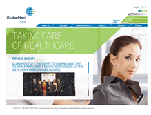 Tablet Screenshot of globemedkuwait.com